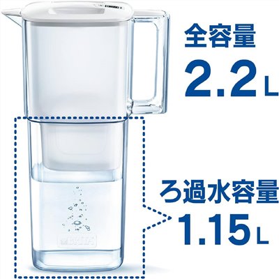 【德國Brita】BRITA 日系簡約2.2L 濾水壺